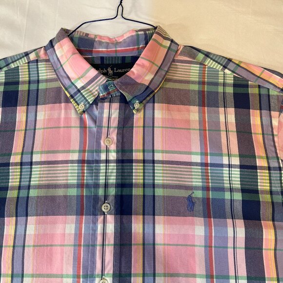 Pink Polo Ralph Lauren Button-Up Long-Sleeve - Picture 1 of 3